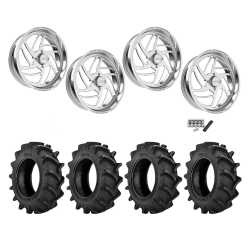 BKT TR 171 46x12.4-24 Tires on JTX Forged Turbo Polished Wheels