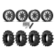 BKT TR 171 46x12.4-24 Tires on MSA M45 Portal Milled Wheels