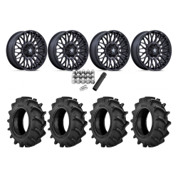 BKT TR 171 37x9.5-20 Tires on MSA M50 Clubber Matte Black DDT Wheels