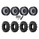 BKT TR 171 40x11.2-20 Tires on MSA M50 Clubber Matte Black DDT Wheels