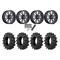 BKT TR 171 40x11.2-20 Tires on MSA M51 Thunderlips Machined Wheels
