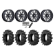 BKT TR 171 40x11.2-20 Tires on MSA M51 Thunderlips Machined Wheels
