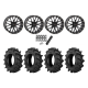 BKT TR 171 35x8.3-20 Tires on System 3 Offroad ST-3 Matte Black Wheels