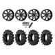 BKT TR 171 46x12.4-24 Tires on ST-7 Gloss Black (24x9) Wheels BKT TR 171 46x12.4-24 Tires on ST-7 Gloss Black (24x9) Wheels
