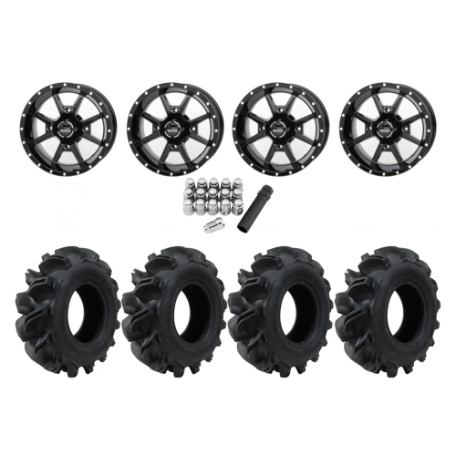 Interco Vampire EDL 30x9-14 Tires on Frontline 556 Gloss Black Wheels