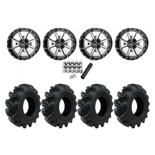 Interco Vampire EDL 28x10-14 Tires on Frontline 556 Machined Wheels