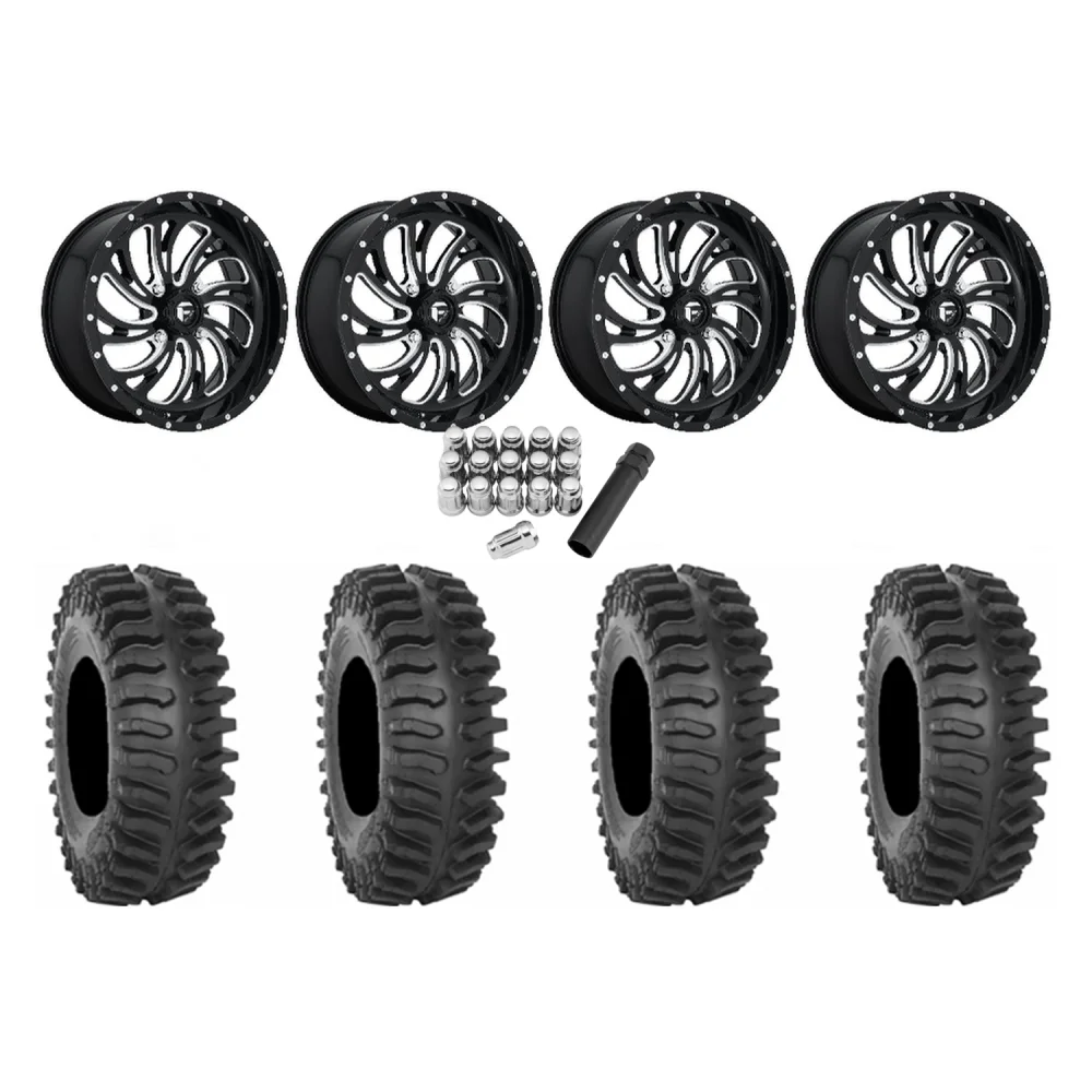 System 3 XT400 40x9.5-24 Tires on Fuel Kompressor Wheels, complete kit