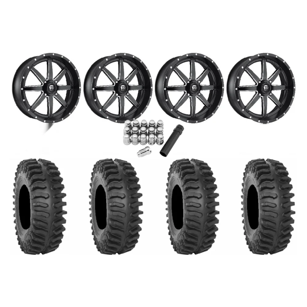 System 3 XT400 33x9.5-20 Tires on Fuel Maverick Wheels, complete kit