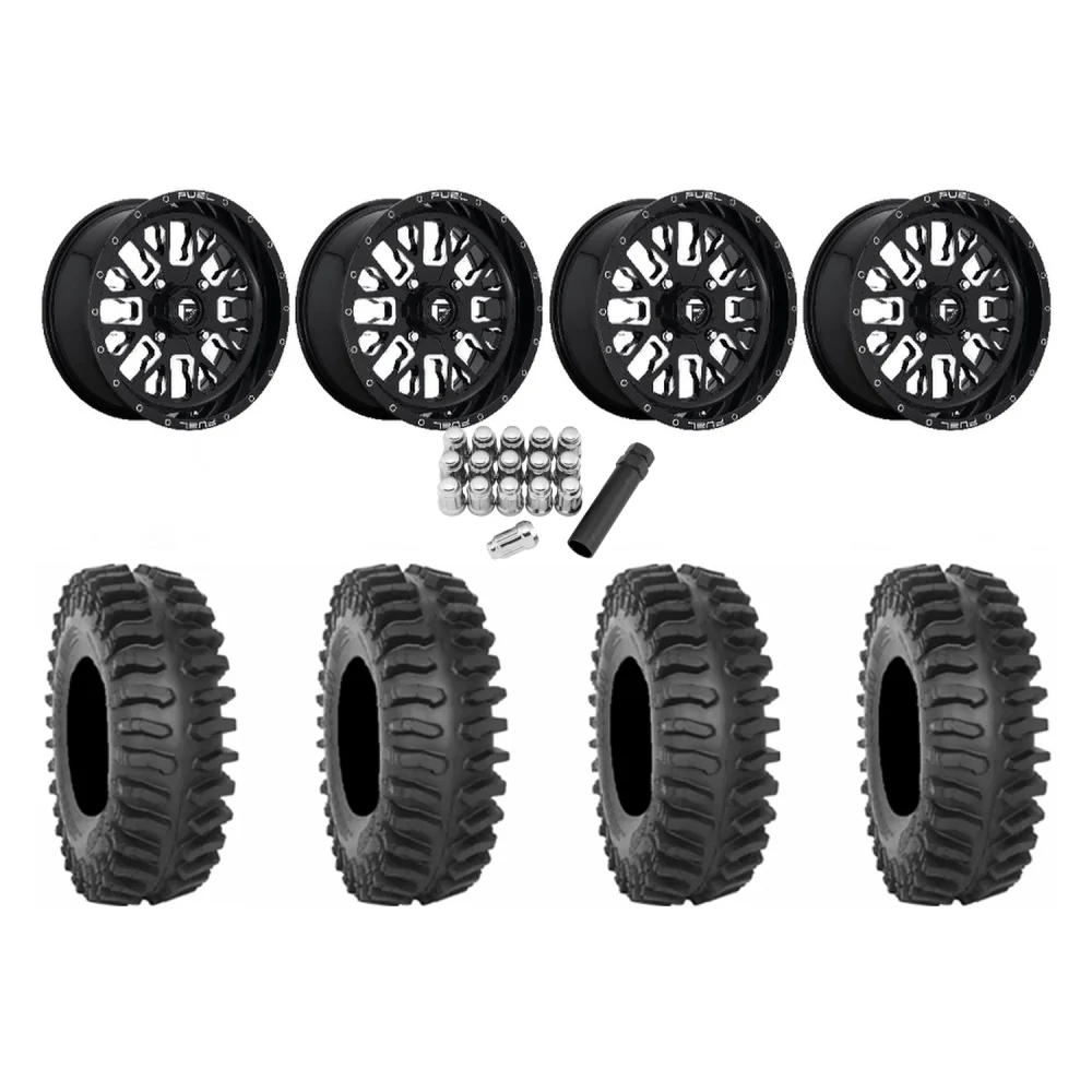 System 3 XT400 33x9.5-20 Tires on Fuel Stroke Wheels, complete kit