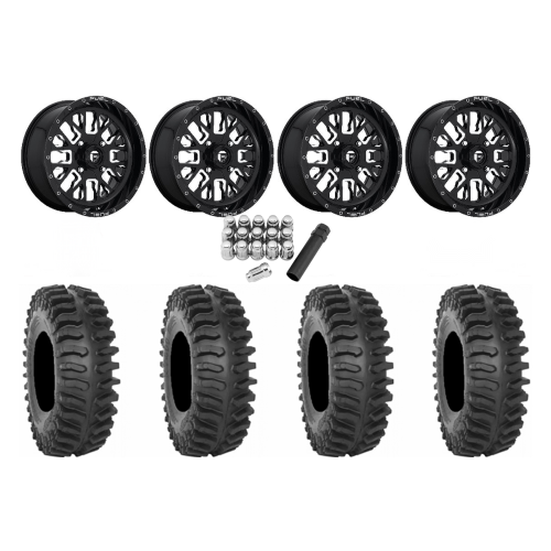 System 3 XT400 35x9.5-20 Tires on Fuel Stroke Wheels System 3 XT400 35x9.5-20 Tires on Fuel Stroke Wheels