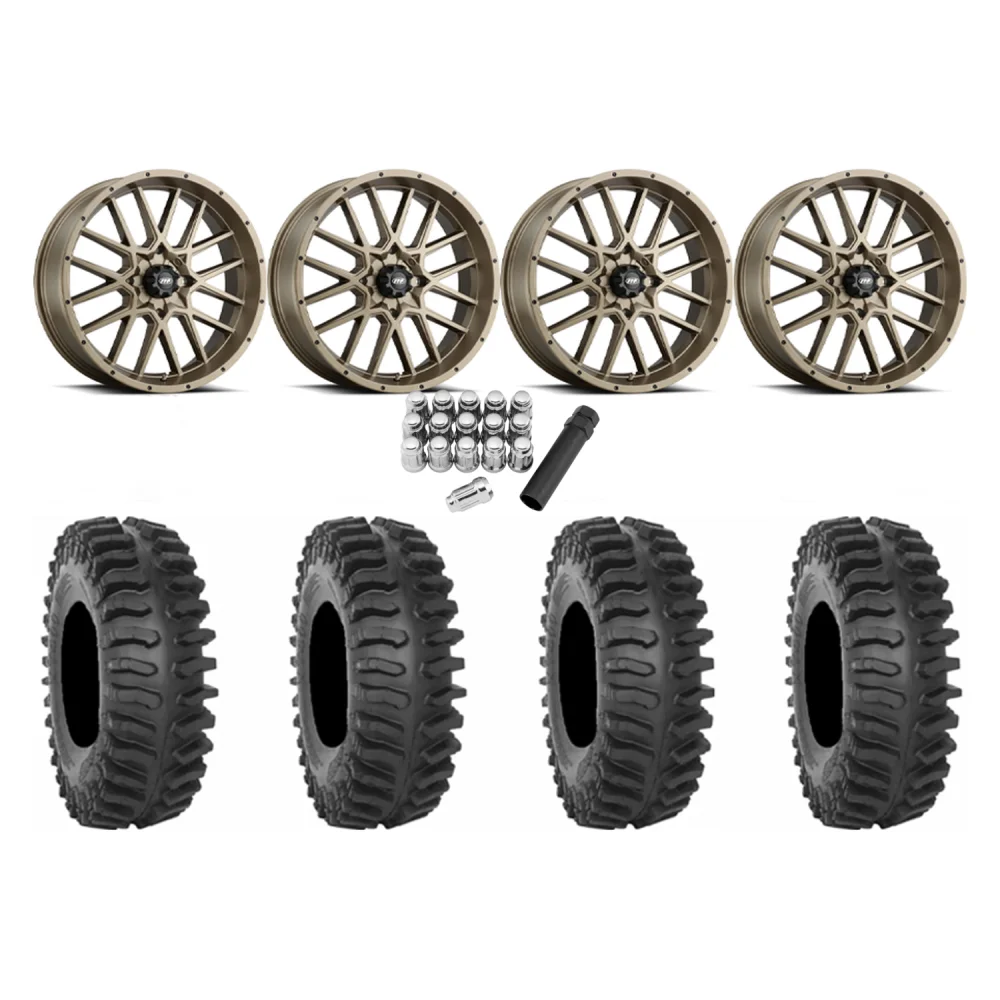 System 3 XT400 35x9.5-20 Tires on ITP Hurricane Bronze Wheels, complete kit
