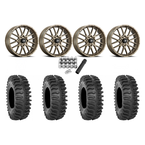 System 3 XT400 33x9.5-20 Tires on ITP Hurricane Bronze Wheels System 3 XT400 33x9.5-20 Tires on ITP Hurricane Bronze Wheels