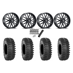 System 3 XT400 33x9.5-20 Tires on ITP Hurricane Gloss Black Wheels