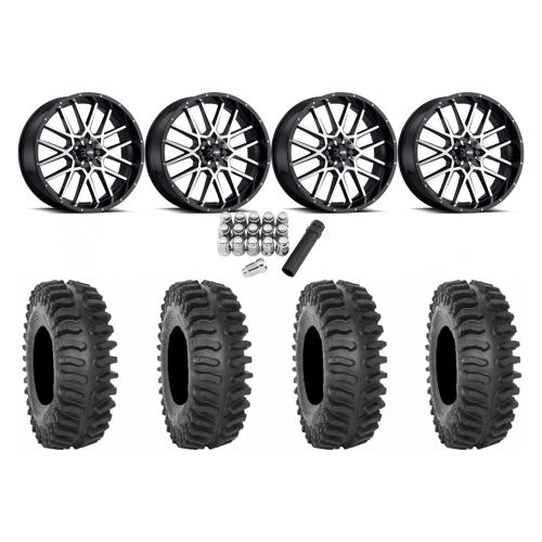 System 3 XT400 35x9.5-20 Tires on ITP Hurricane Machined Wheels