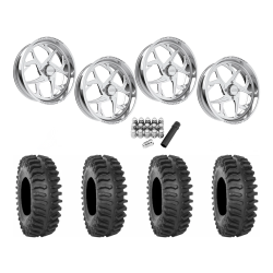 System 3 XT400 37x9.5-22 Tires on JTX Forged Bio Polished Wheels