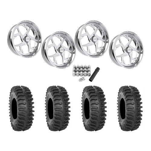 System 3 XT400 40x9.5-24 Tires on JTX Forged Bio Polished Wheels