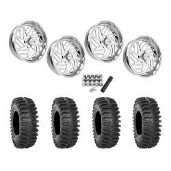 System 3 XT400 37x9.5-22 Tires on JTX Forged Dao Polished Wheels