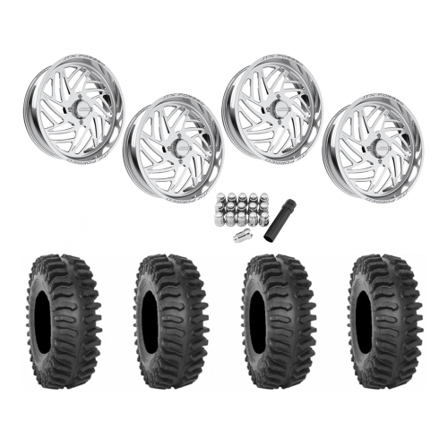 System 3 XT400 37x9.5-22 Tires on JTX Forged Dao Polished Wheels