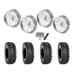 System 3 XT400 37x9.5-22 Tires on JTX Forged Empire Polished Wheels