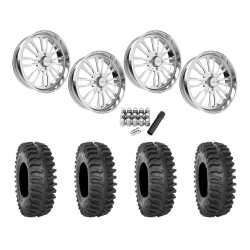 System 3 XT400 37x9.5-22 Tires on JTX Forged Enclave Polished Wheels