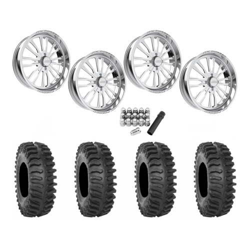 System 3 XT400 40x9.5-24 Tires on JTX Forged Enclave Polished Wheels