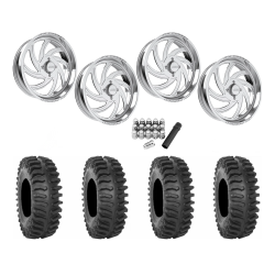 System 3 XT400 37x9.5-22 Tires on JTX Forged Orbit Polished Wheels