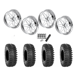 System 3 XT400 37x9.5-22 Tires on JTX Forged Prism Polished Wheels