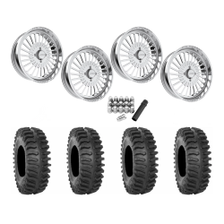 System 3 XT400 37x9.5-22 Tires on JTX Forged Reaper Polished Wheels