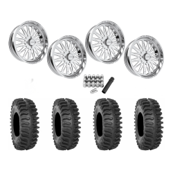 System 3 XT400 37x9.5-22 Tires on JTX Forged Schizo Polished Wheels