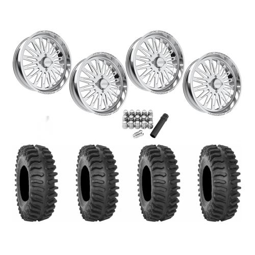 System 3 XT400 40x9.5-24 Tires on JTX Forged Schizo Polished Wheels