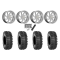 System 3 XT400 33x9.5-20 Tires on MSA M36 Switch Brushed Titanium Wheels