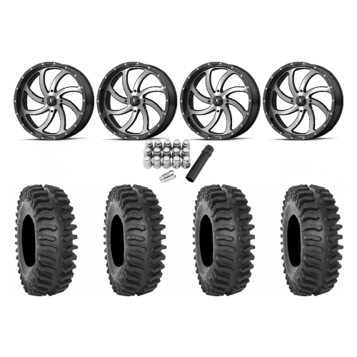 System 3 XT400 35x9.5-20 Tires on MSA M36 Switch Machined Wheels