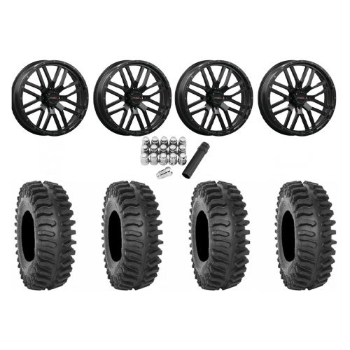 System 3 XT400 40x9.5-24 Tires on ST-3 Matte Black Wheels