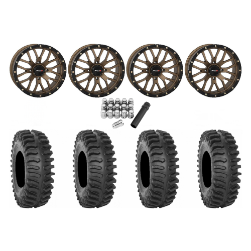 System 3 XT400 35x10-18 Tires on ST-3 Bronze Wheels