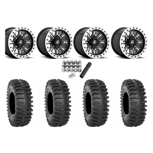 System 3 XT400 30x10-15 Tires on Fuel Hardline Gloss Black Milled ...