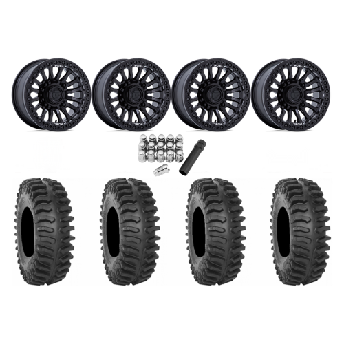System 3 XT400 30x10-15 Tires on Fuel Rincon Blackout Beadlock Wheels