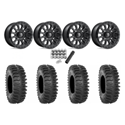 System 3 XT400 30x10-15 Tires on Fuel Vector Matte Black Wheels