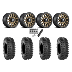 System 3 XT400 30x10-15 Tires on Fuel Vector Matte Bronze Wheels