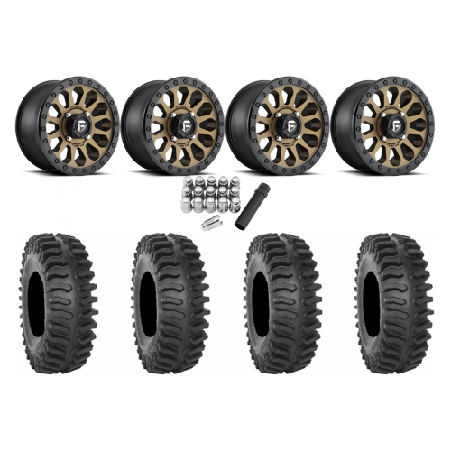 System 3 XT400 30x10-15 Tires on Fuel Vector Matte Bronze Wheels