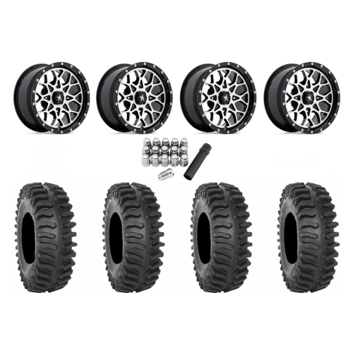 System 3 XT400 32x10-15 Tires on MSA M45 Portal Machined Wheels