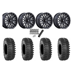 System 3 XT400 35x10-15 Tires on MSA M49 Creed Matte Black & Machined Wheels System 3 XT400 35x10-15 Tires on MSA M49 Creed Matte Black & Machined Wheels