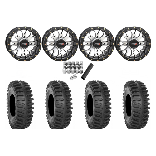 System 3 XT400 27x10-14 Tires on ST-3 Machined Wheels System 3 XT400 27x10-14 Tires on ST-3 Machined Wheels