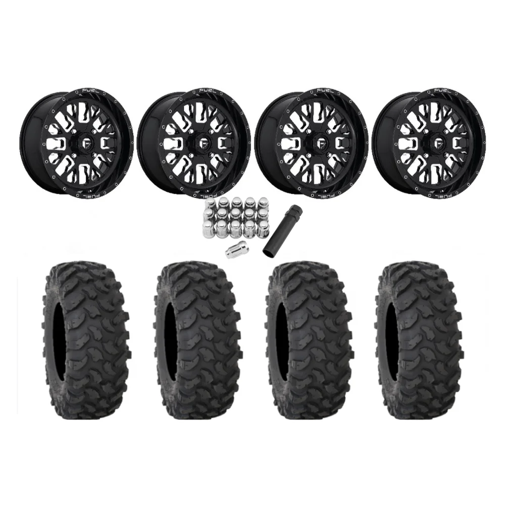 System 3 XTR370 35x10-20 Tires on Fuel Stroke Wheels, complete kit