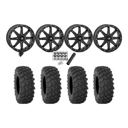 System 3 XTR370 37x10-18 Tires on HL9 Matte Black Beadlock Wheels
