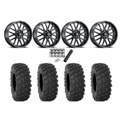 System 3 XTR370 35x10-18 Tires on ITP Hurricane Gloss Black Wheels System 3 XTR370 35x10-18 Tires on ITP Hurricane Gloss Black Wheels