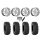 System 3 XTR370 35x10-18 Tires on MSA M36 Switch Brushed Titanium Wheels