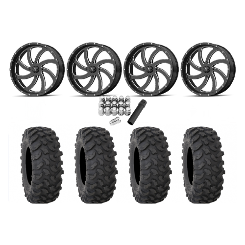 System 3 XTR370 35x10-18 Tires on MSA M36 Switch Milled Wheels System 3 XTR370 35x10-18 Tires on MSA M36 Switch Milled Wheels