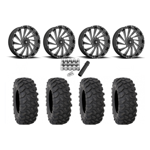 System 3 XTR370 35x10-18 Tires on MSA M46 Blade Milled Wheels System 3 XTR370 35x10-18 Tires on MSA M46 Blade Milled Wheels