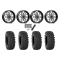 System 3 XTR370 37x10-22 Tires on MSA M47 Sniper Gloss Black Milled Wheels