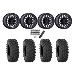 System 3 XTR370 32x10-15 Tires on Fuel Rincon Blackout Beadlock Wheels